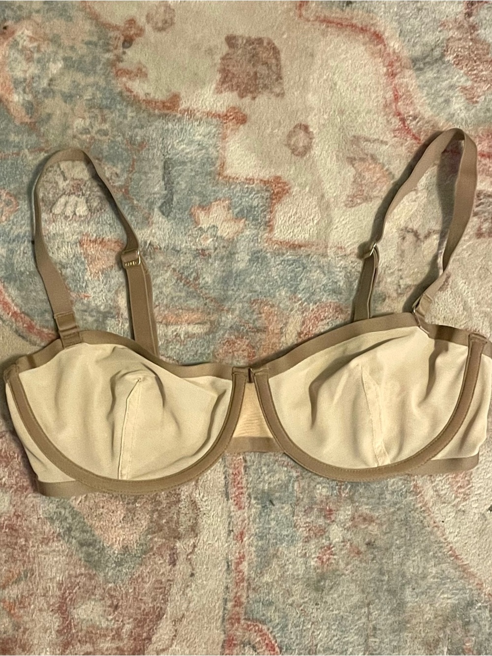CUUP Two-Tone Beige and Taupe Underwire Balconette Bra